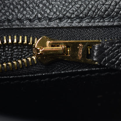 Hermes Epsom Kelly Sellier 28 Black 8 of 38