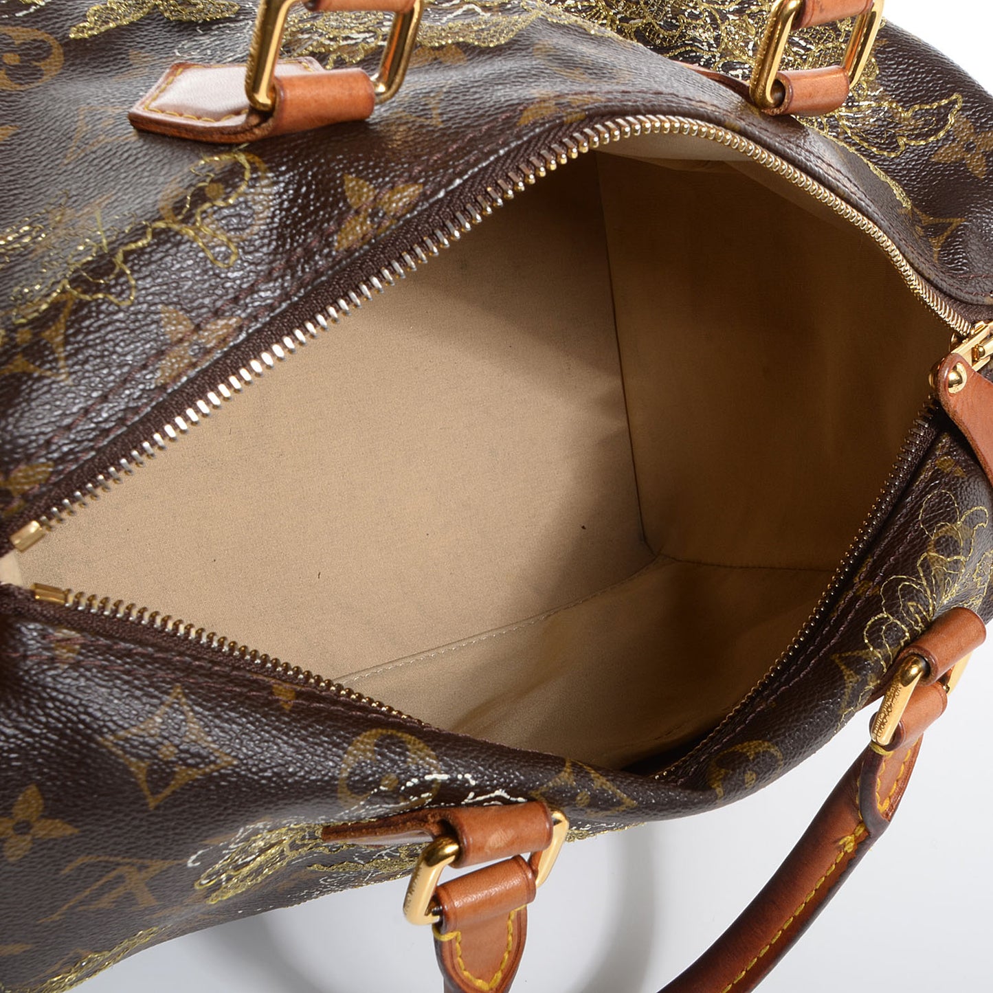 Monogram Dentelle Speedy 30 Gold