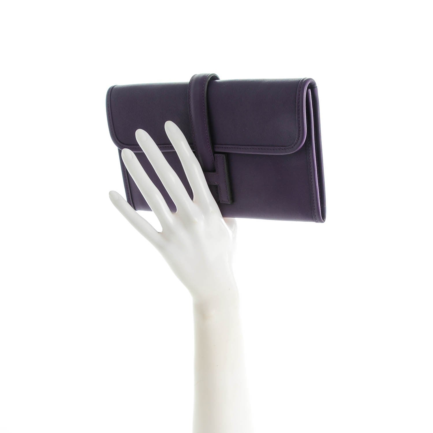 Hermes Swift Jige Duo Clutch Ultraviolet 2 of 8