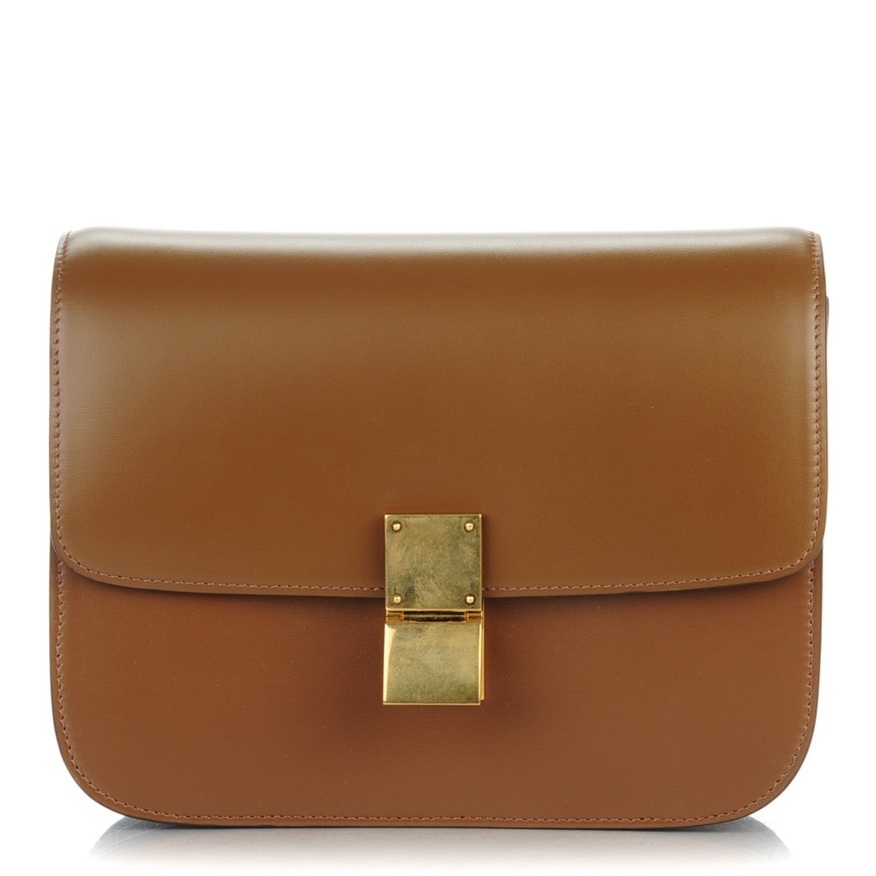 Celine Box Calfskin Medium Classic Box Flap Bag Camel 1 of 8