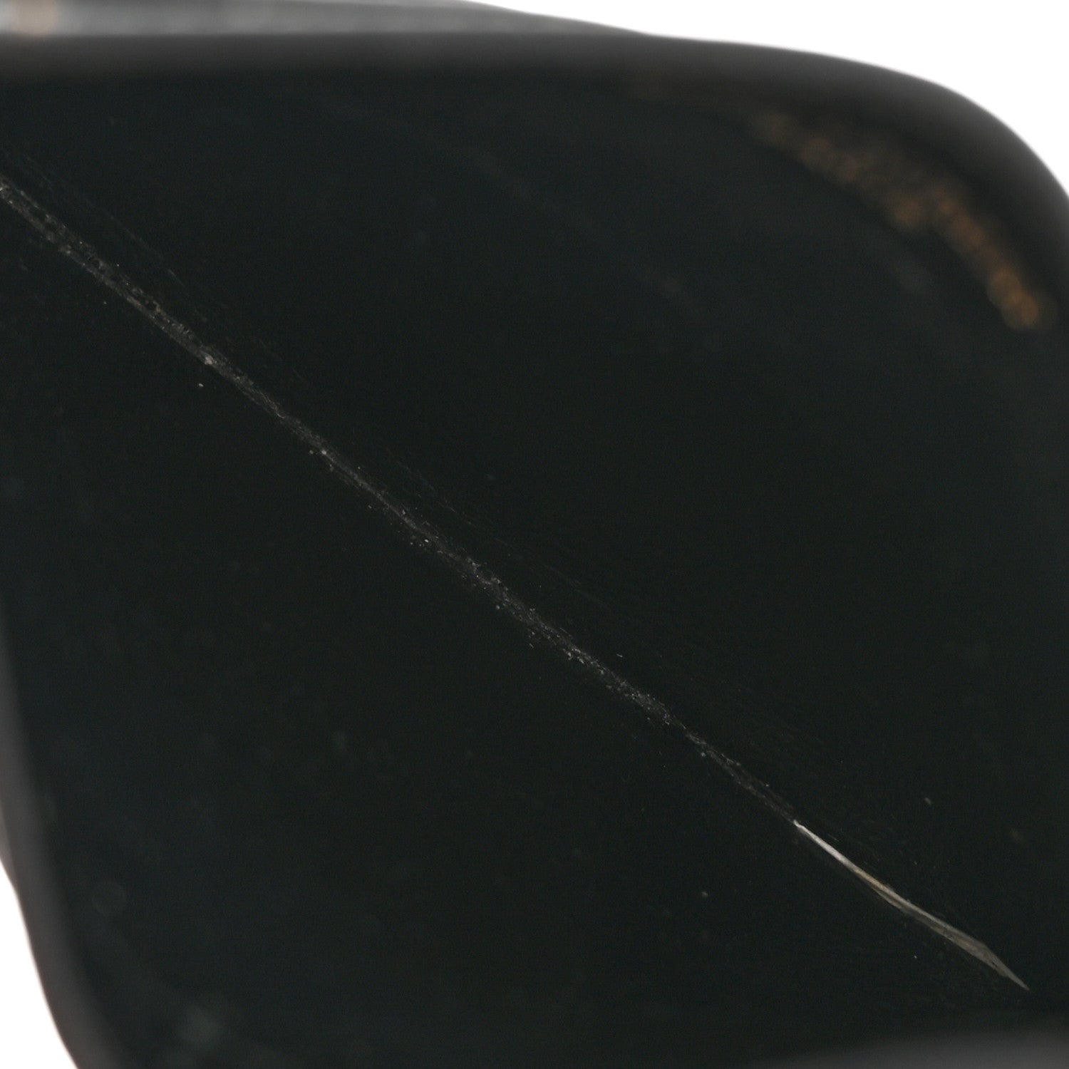 Saint Laurent Grain De Poudre Matelasse Chevron Monogram Credit Card Case Black 5 of 11