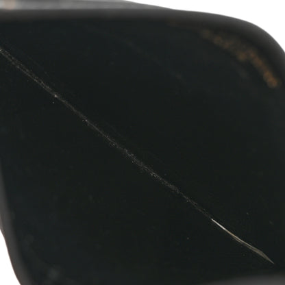Saint Laurent Grain De Poudre Matelasse Chevron Monogram Credit Card Case Black 5 of 11
