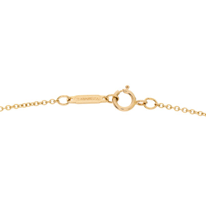 Tiffany 18K Yellow Gold Cross Stitch Pendant Necklace 4 of 5