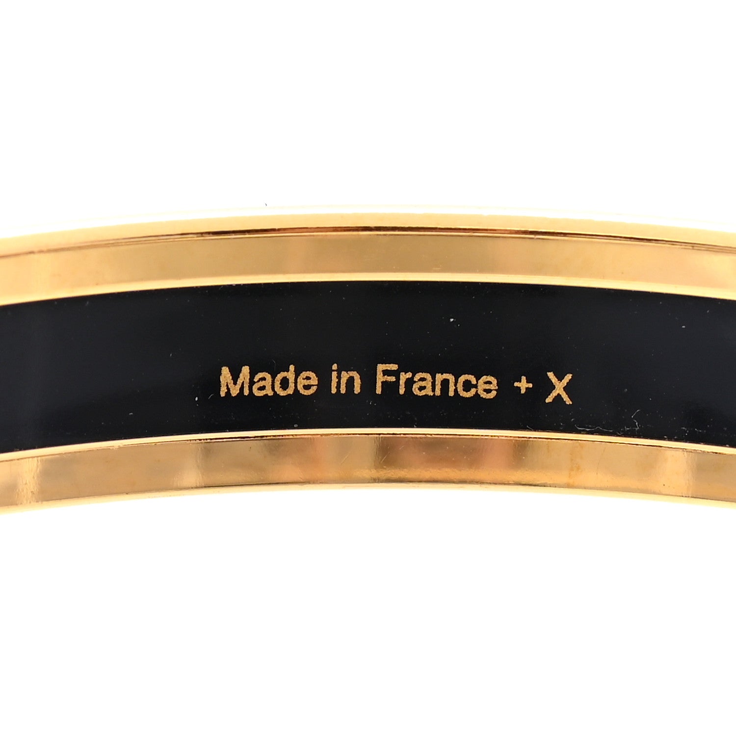 Hermes Enamel Printed Narrow Sellier Bracelet 65 Orange 5 of 5