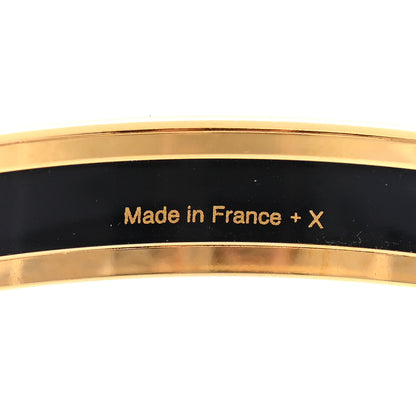 Hermes Enamel Printed Narrow Sellier Bracelet 65 Orange 5 of 5