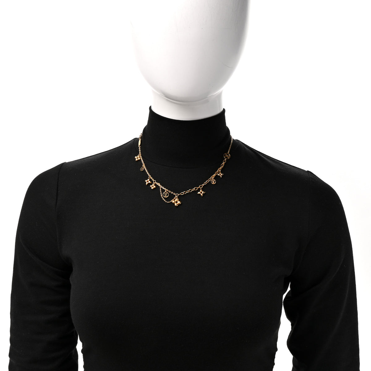 Metal Blooming Supple Necklace Gold