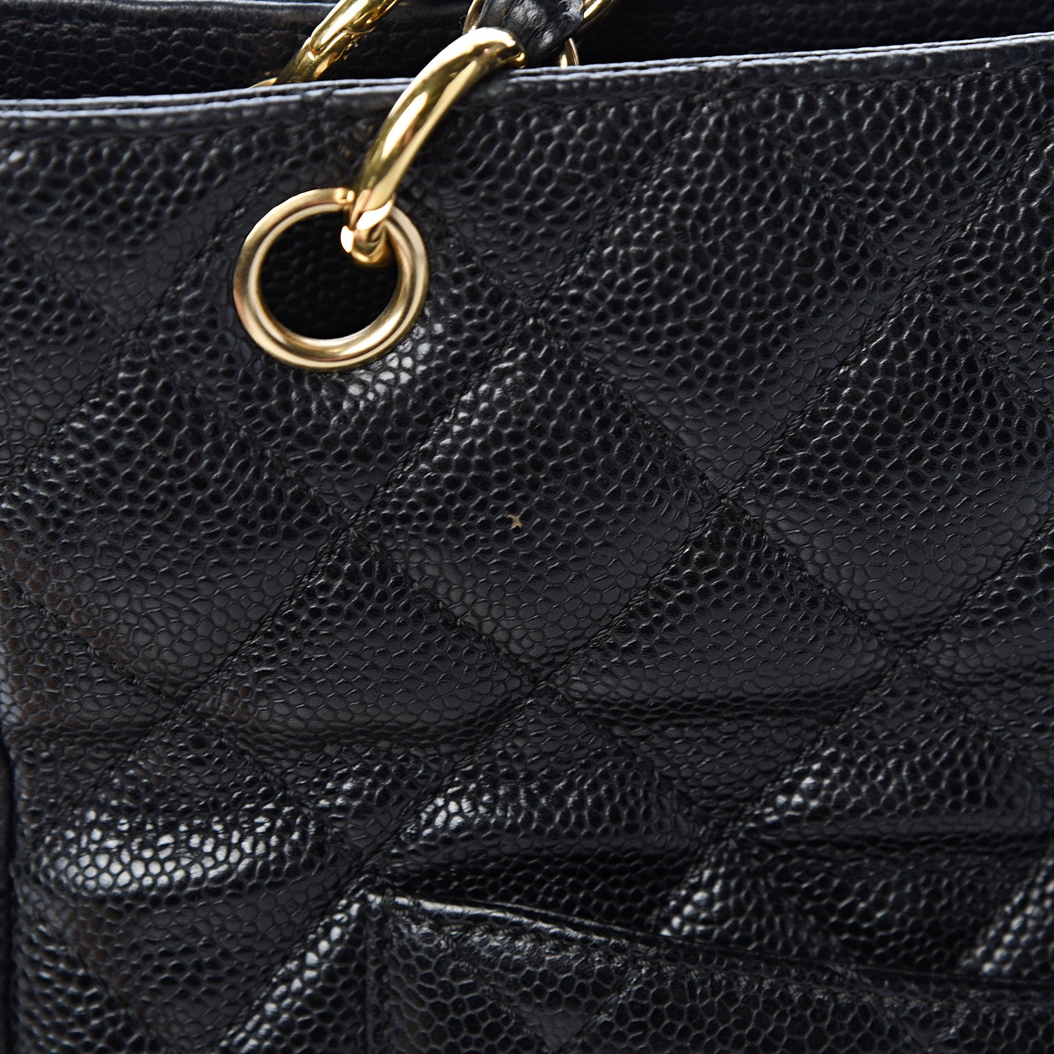 Chanel Caviar Quilted Petit Shopping Tote PST Black 12 of 13
