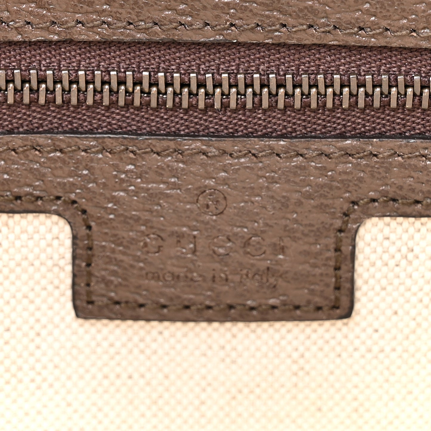 GG Supreme Monogram Textured Dollar Calfskin Web Ophidia Wristlet Shoulder Bag Beige Ebony New Acero