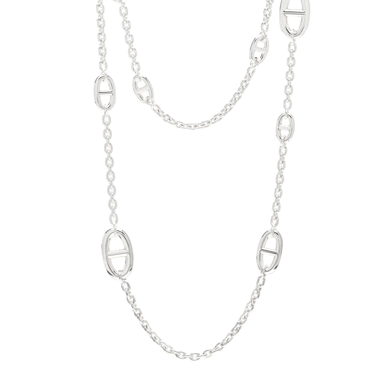 Hermes Sterling Silver Farandole Necklace 120 1 of 4