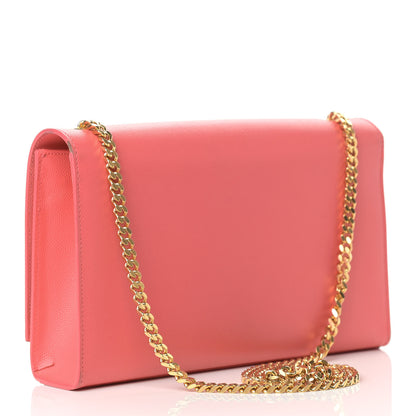 Saint Laurent Grain De Poudre Medium Classic Monogram Kate Satchel Rose Clair 3 of 20