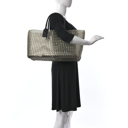 Bottega Veneta Nappa Intrecciato PVC Medium Cabat Black 2 of 12