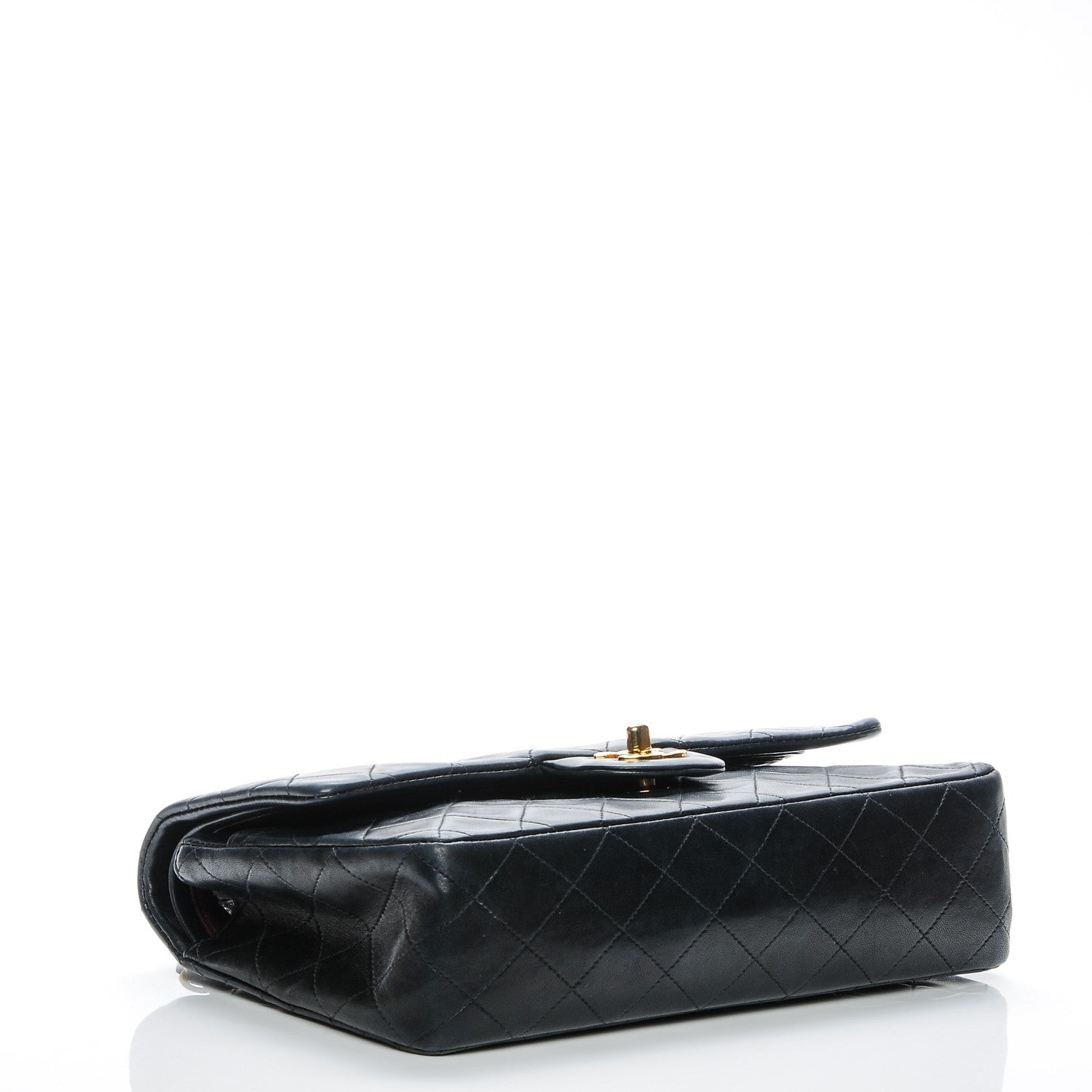 Chanel Lambskin Quilted Medium Double Flap Black 4 of 7