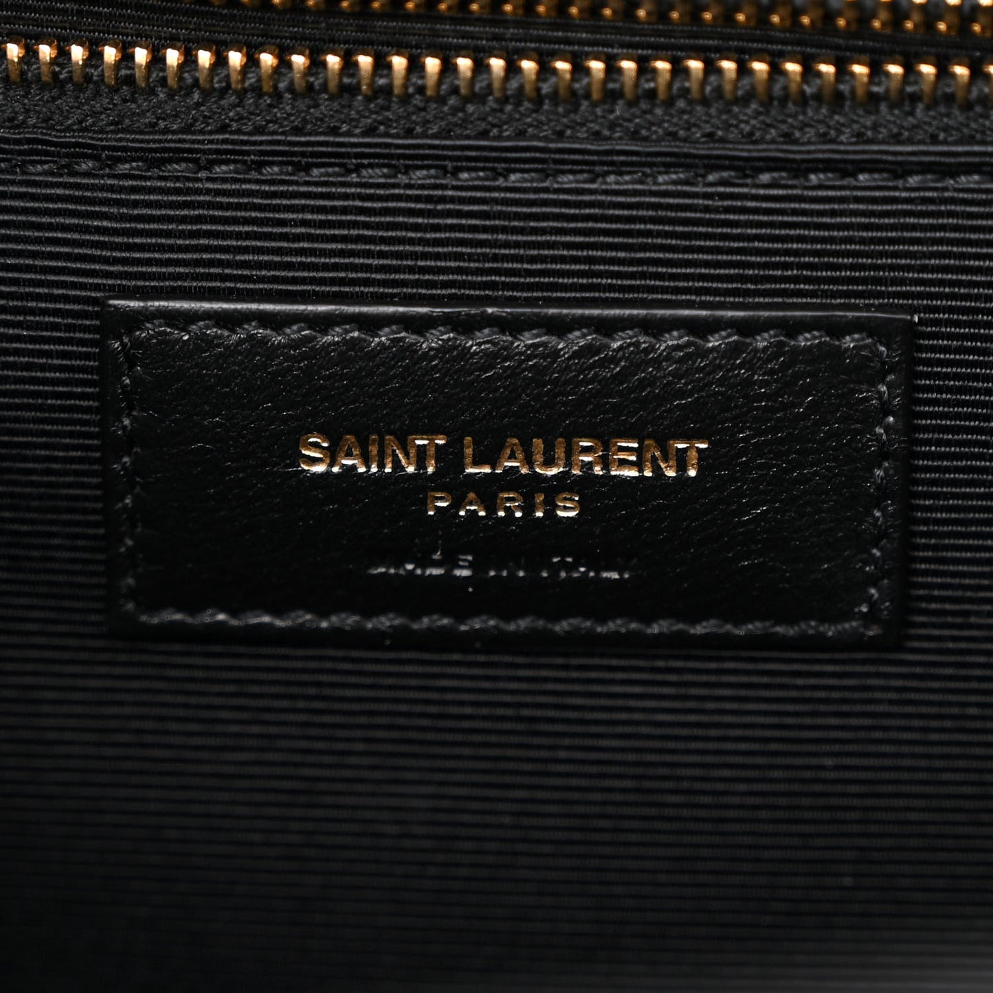 Grain De Poudre Textured Mixed Matelasse Large Triquilt Monogram Satchel Black