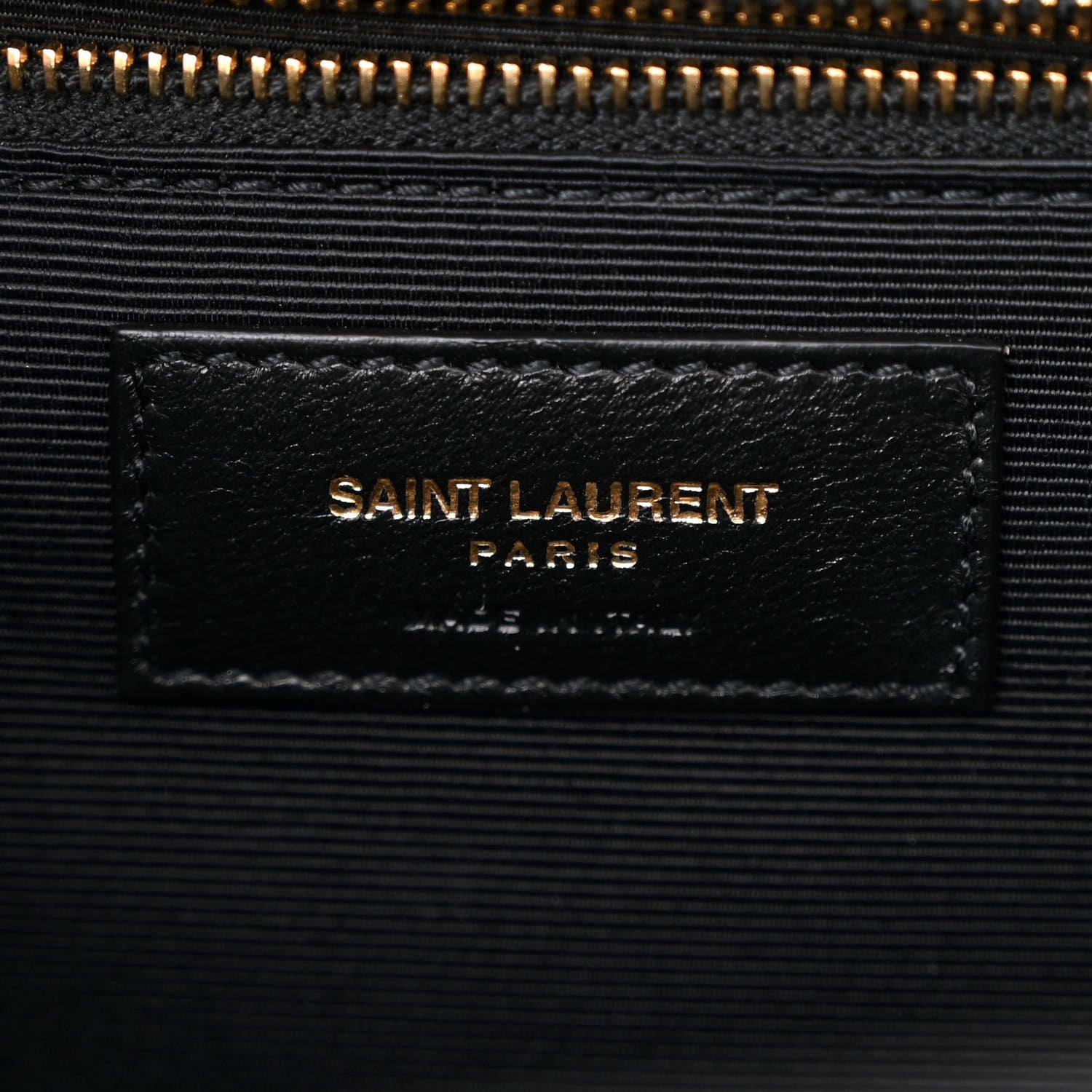 Saint Laurent Grain De Poudre Textured Mixed Matelasse Large Triquilt Monogram Satchel Black 6 of 10