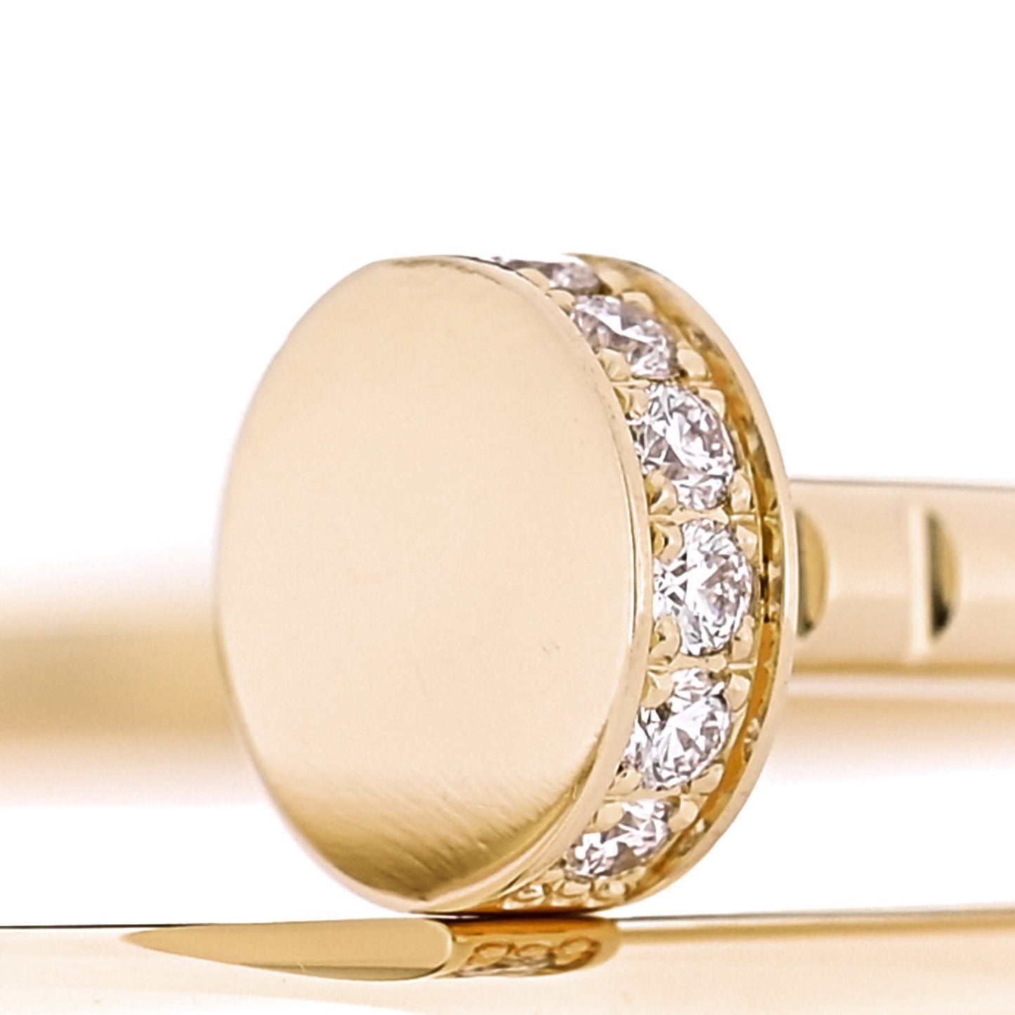 18K Yellow Gold Diamond Small Juste Un Clou Bracelet 15