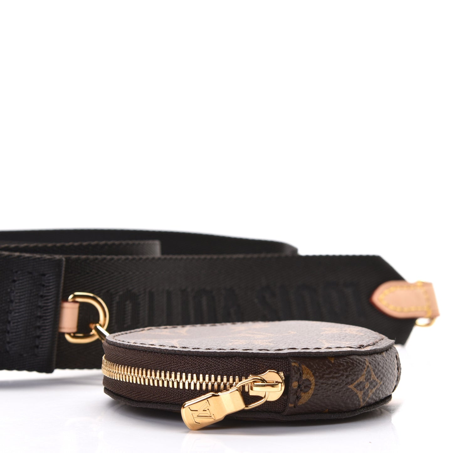 Monogram Multi Pochette Accessories Bandouliere Shoulder Strap Black
