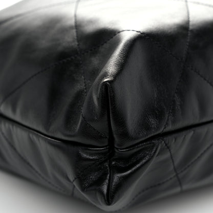 Chanel Shiny Calfskin Quilted Chanel 22 Black 10 of 11