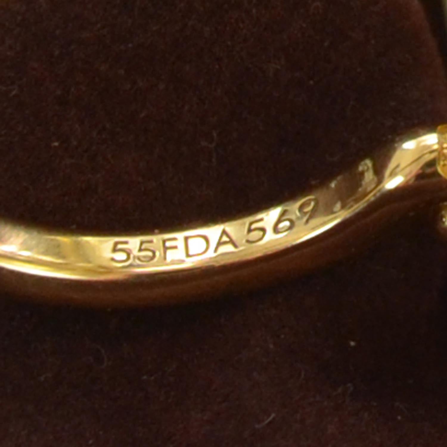 Louis Vuitton 18k Gold Emprise Fleur Ring 7 5 of 6