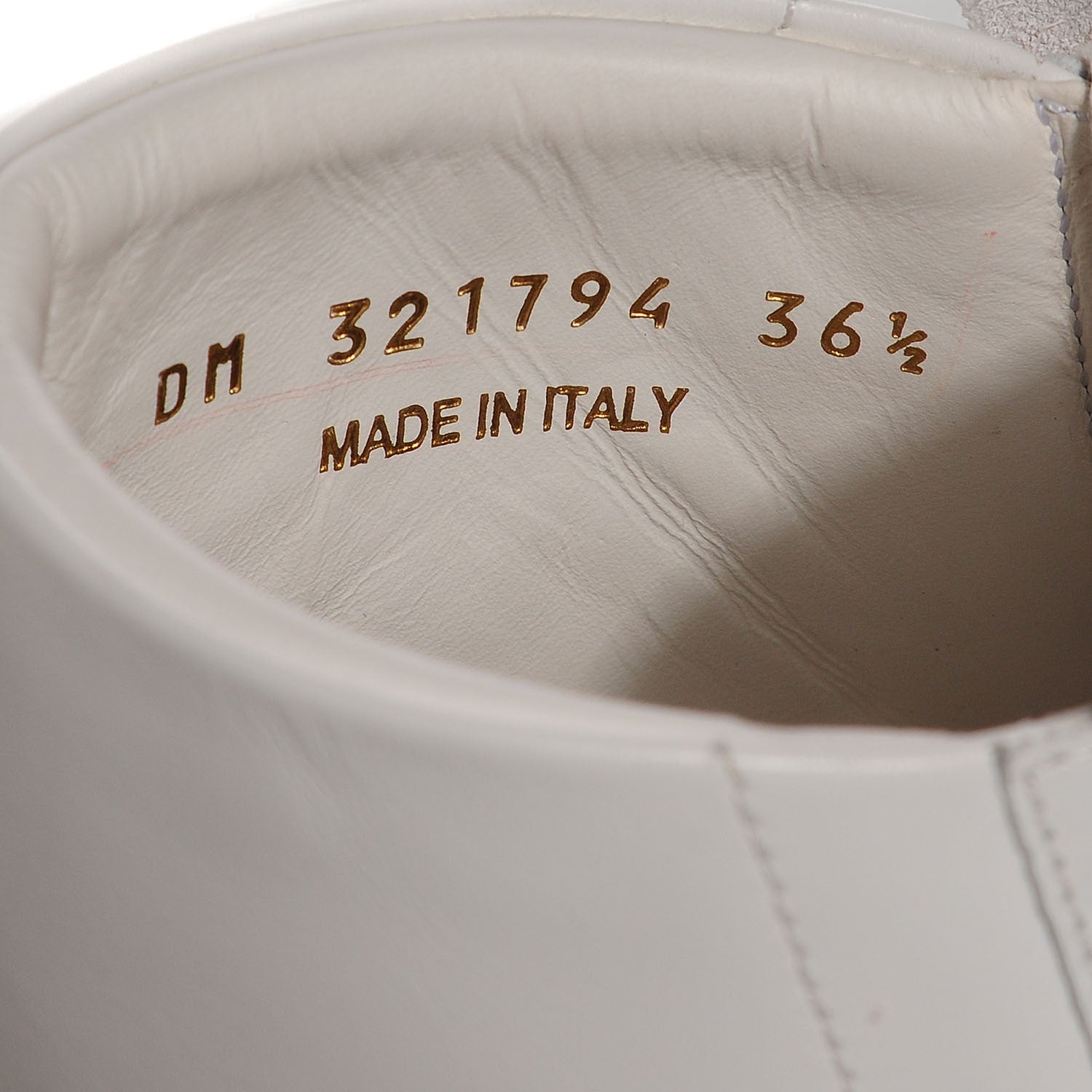 Saint Laurent Nappa Wolly High Top Sneakers 36.5 Optique White 8 of 8