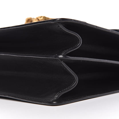 Gucci Calfskin Bamboo Web Large Dionysus Top Handle Bag Black Bright Evergreen Hibiscus Red 22 of 22