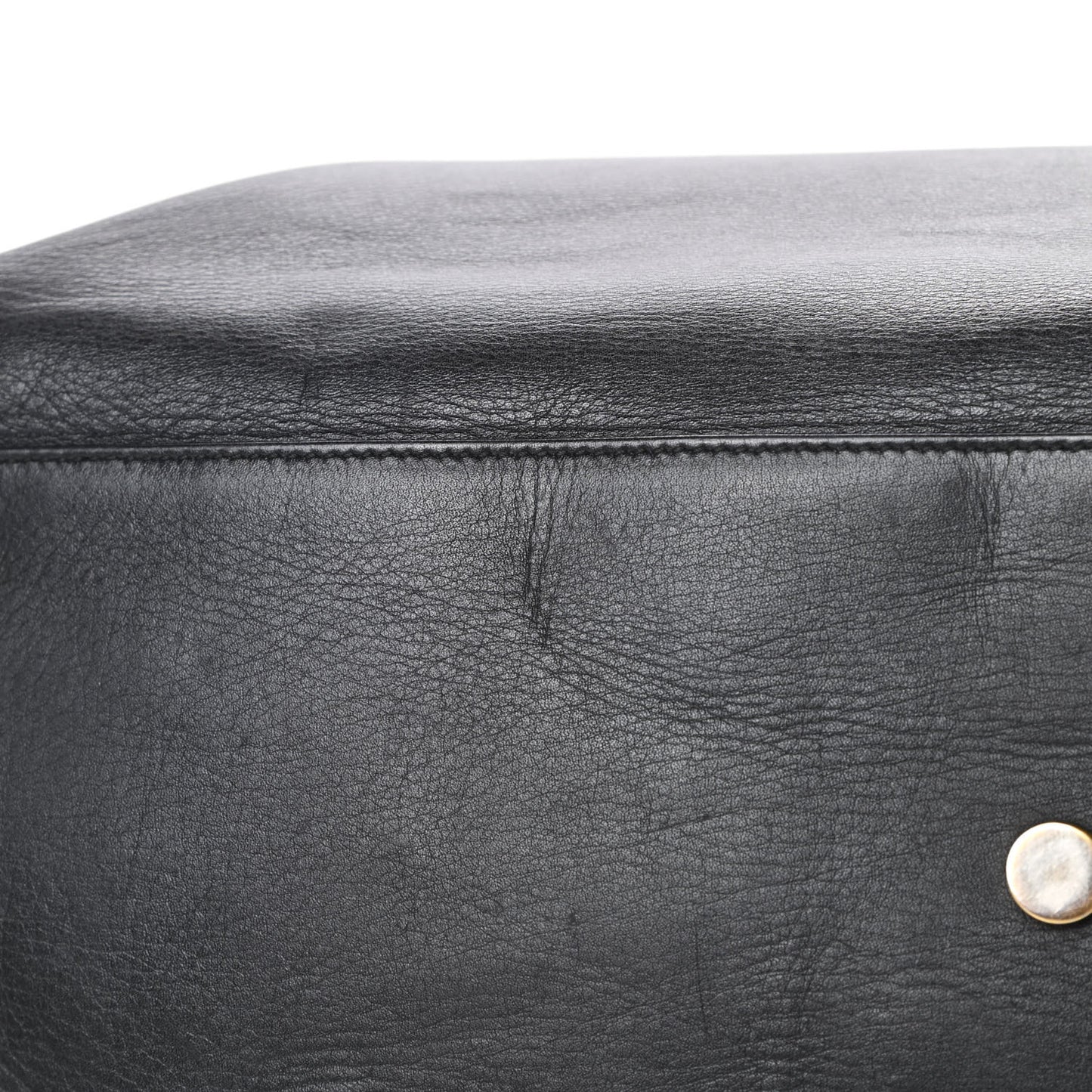 Calfskin Suede Reversible East West Shopper Tote Black