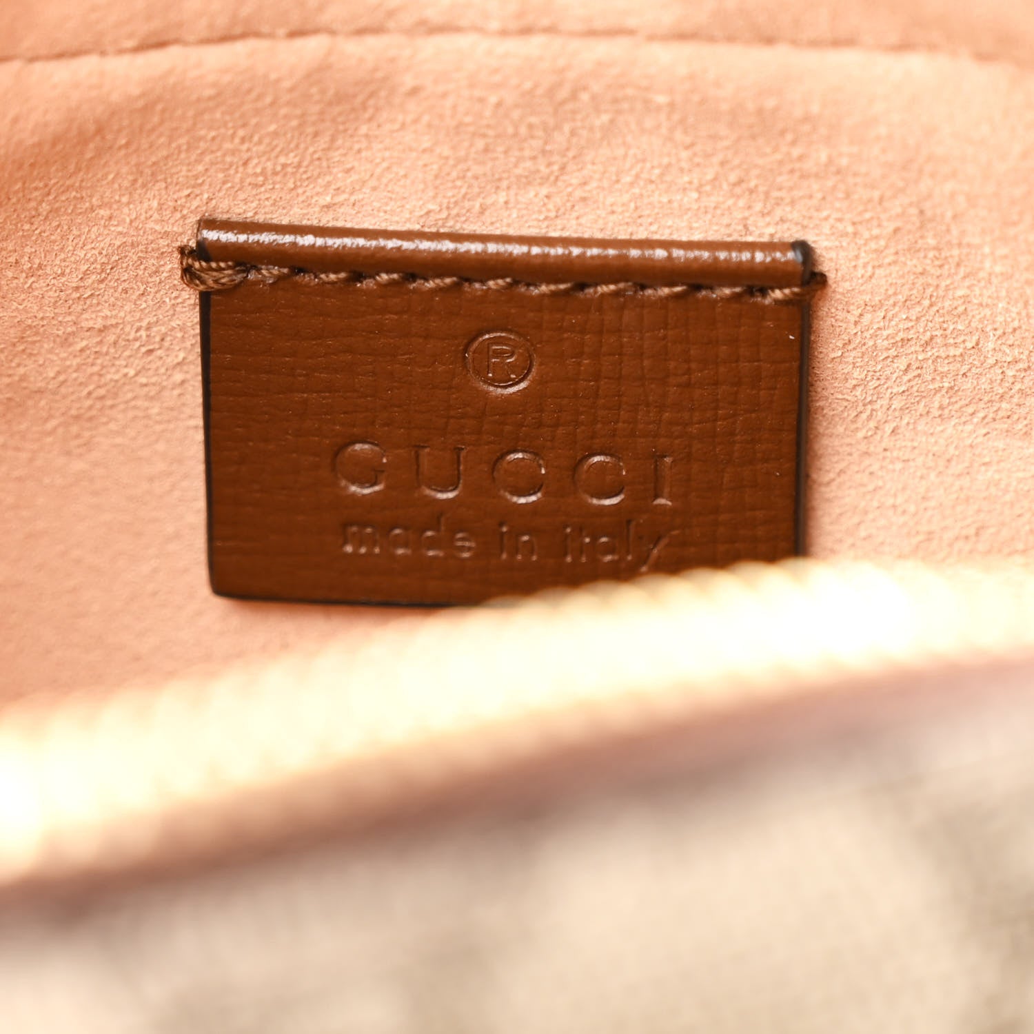 Gucci GG Supreme Monogram Azalea Calfskin Mini Retro Interlocking G Shoulder Bag Beige Ebony Brown Sugar 6 of 10