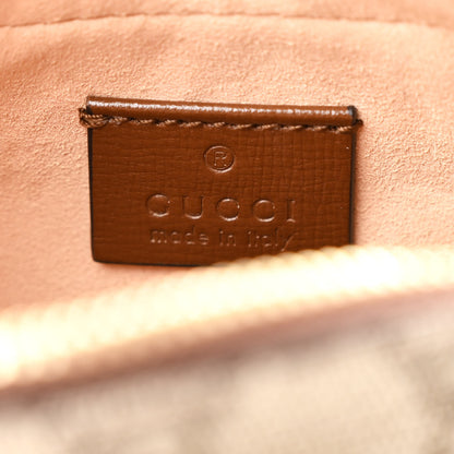 Gucci GG Supreme Monogram Azalea Calfskin Mini Retro Interlocking G Shoulder Bag Beige Ebony Brown Sugar 6 of 10