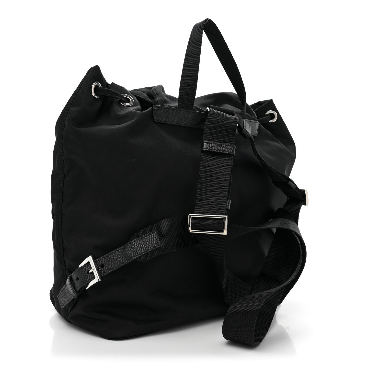 Prada Re-Nylon Saffiano Medium Backpack Black 3 of 9