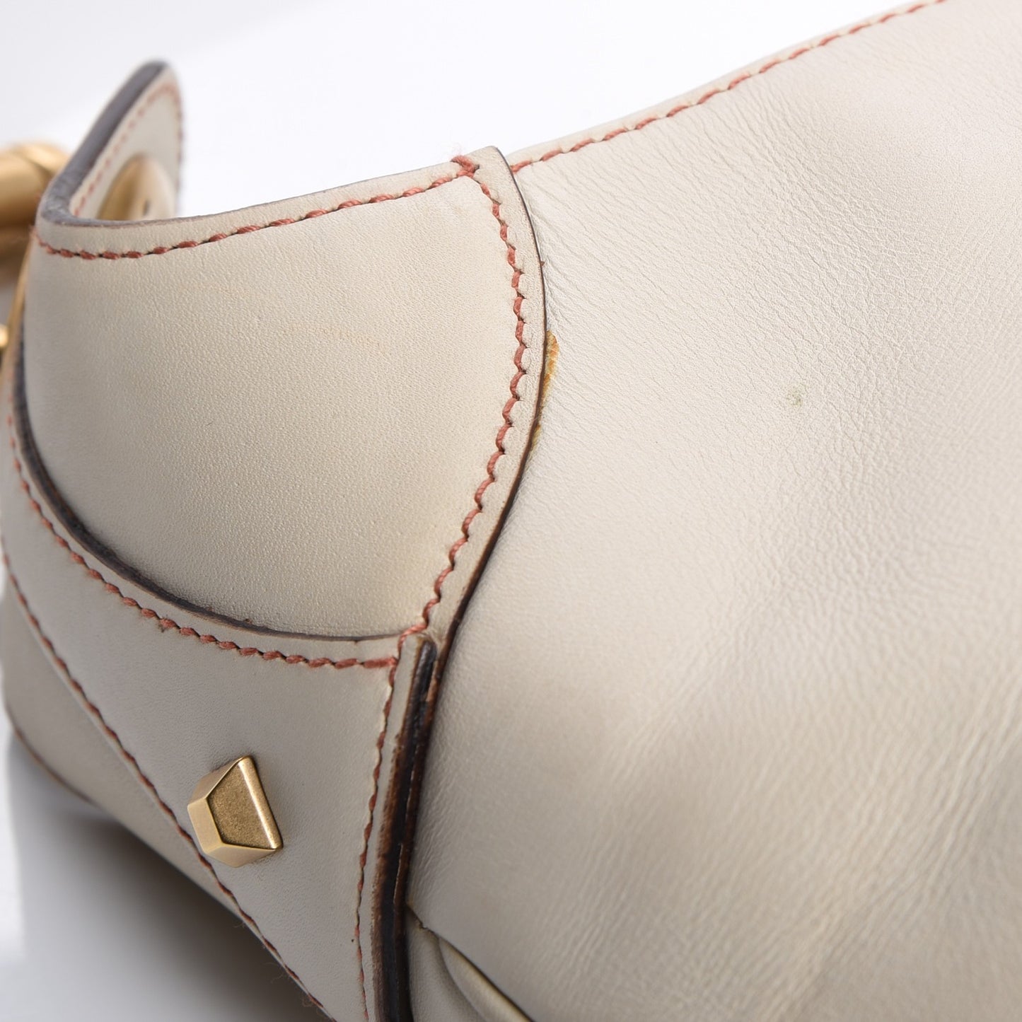 Calfskin Rockstud Mules Slingbacks 41 Ivory