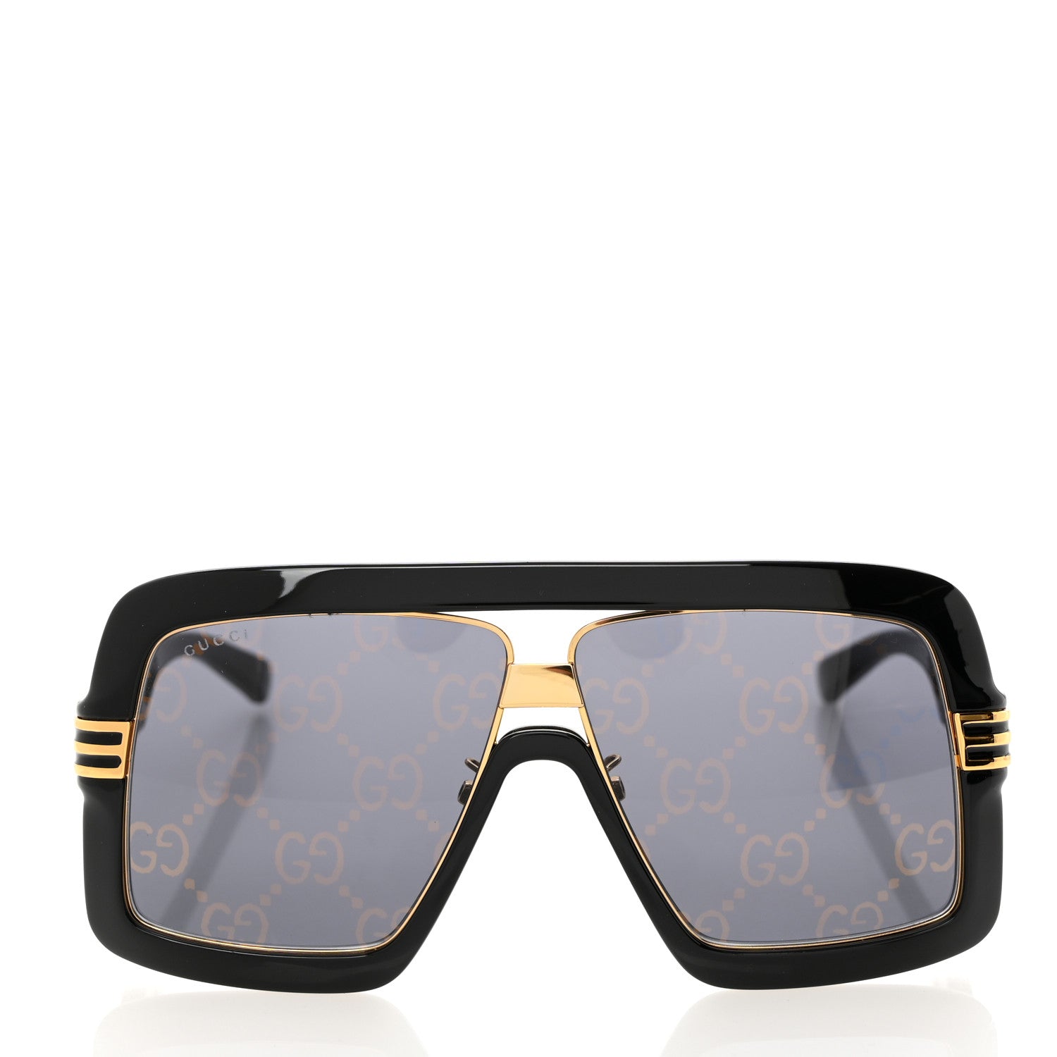 Gucci Acetate Shield GG0900S Sunglasses Black 2 of 8