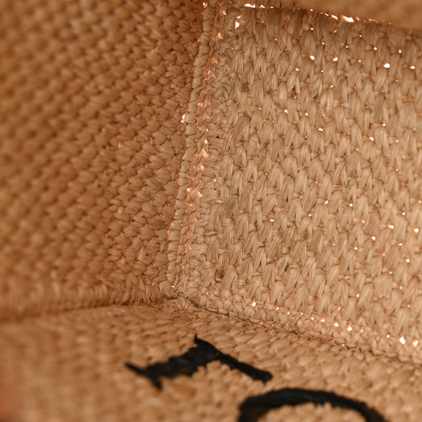 Raffia Paula's Ibiza Small Font Tote Natural Tan