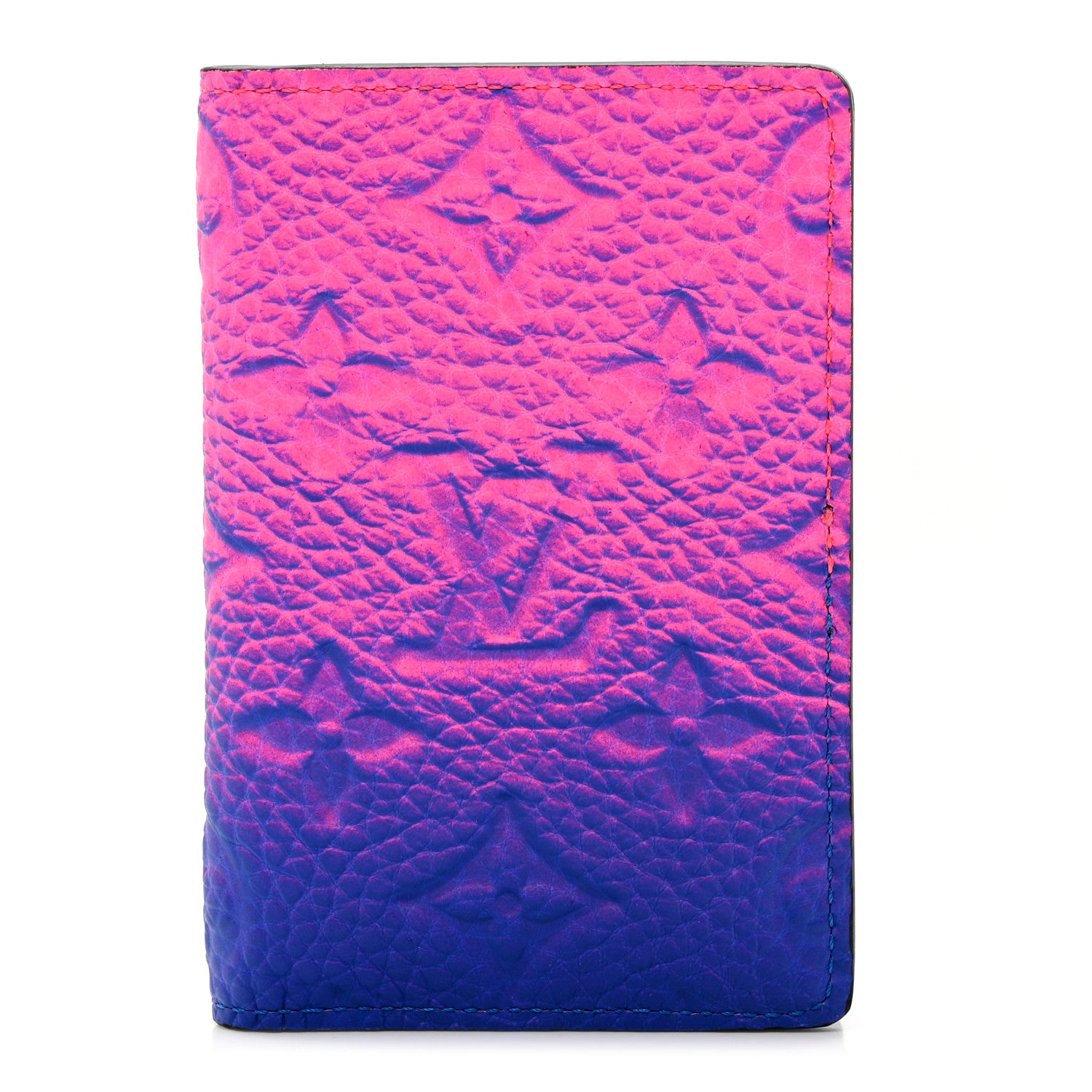 Louis Vuitton Taurillon Illusion Pocket Organizer Bleu Rose 1 of 7