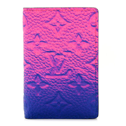 Louis Vuitton Taurillon Illusion Pocket Organizer Bleu Rose 1 of 7