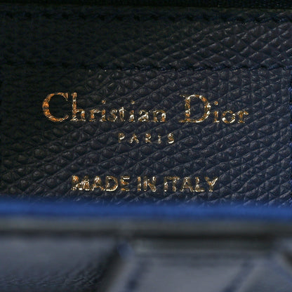 Christian Dior Grained Calfskin Saddle Bag Navy 6 of 11