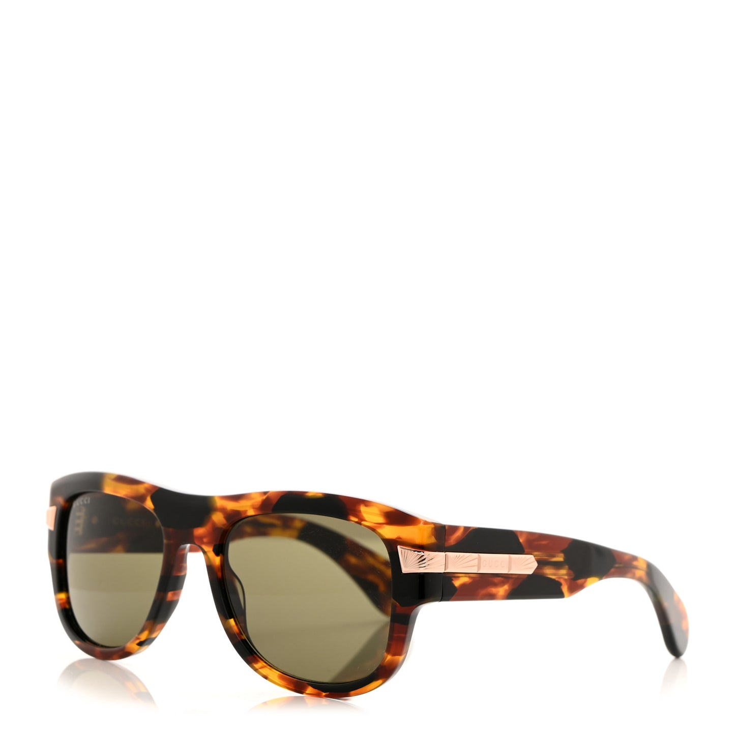 Acetate Square Frame Sunglasses GG1517S Tortoise
