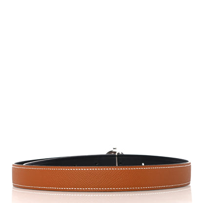 Hermes Chamonix Epsom Reversible Glenan 24mm Belt 70 Black Gold 3 of 9