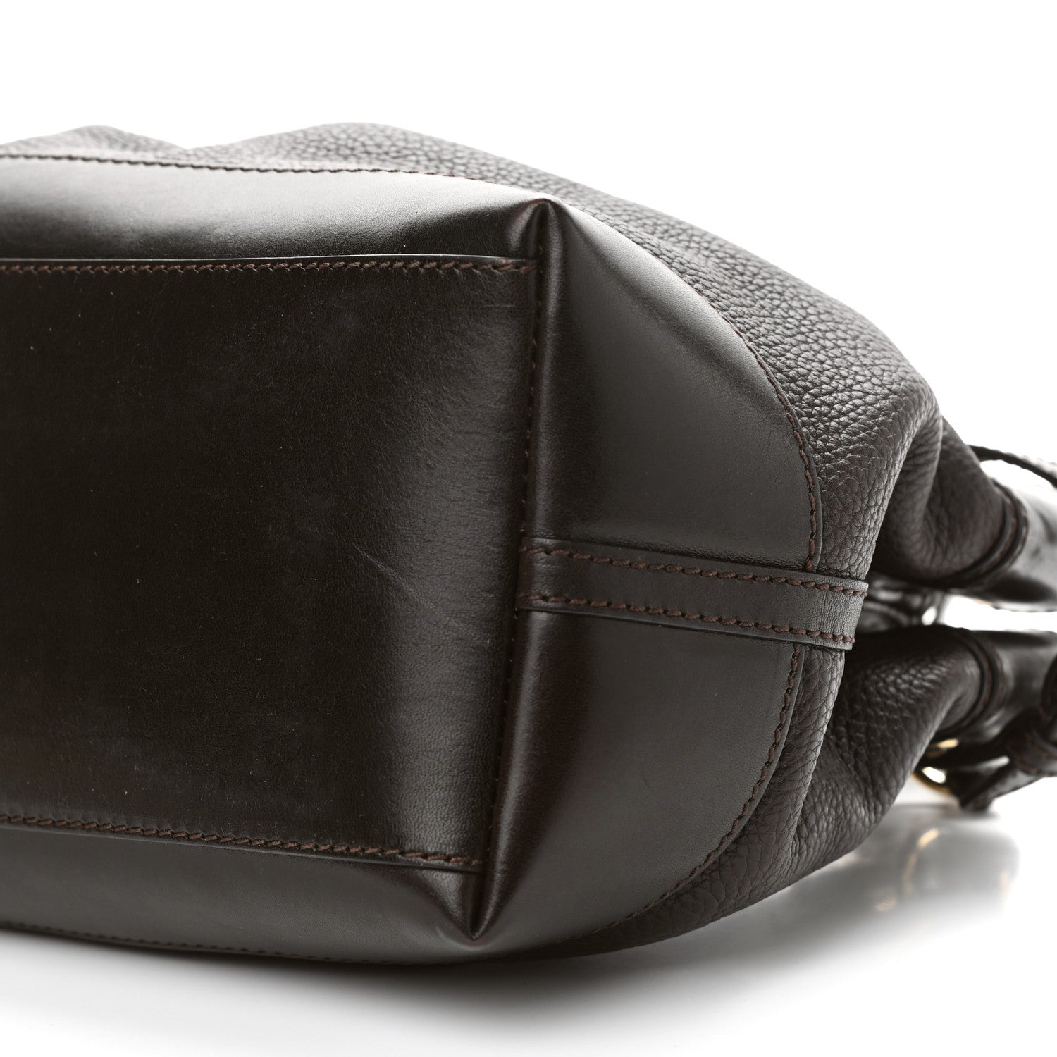 Burberry Bridle Calfskin Hepburn Satchel Brown 11 of 12
