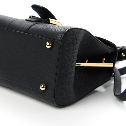 Delvaux Grained Calfskin Mini Brillant Satchel Black 7 of 10