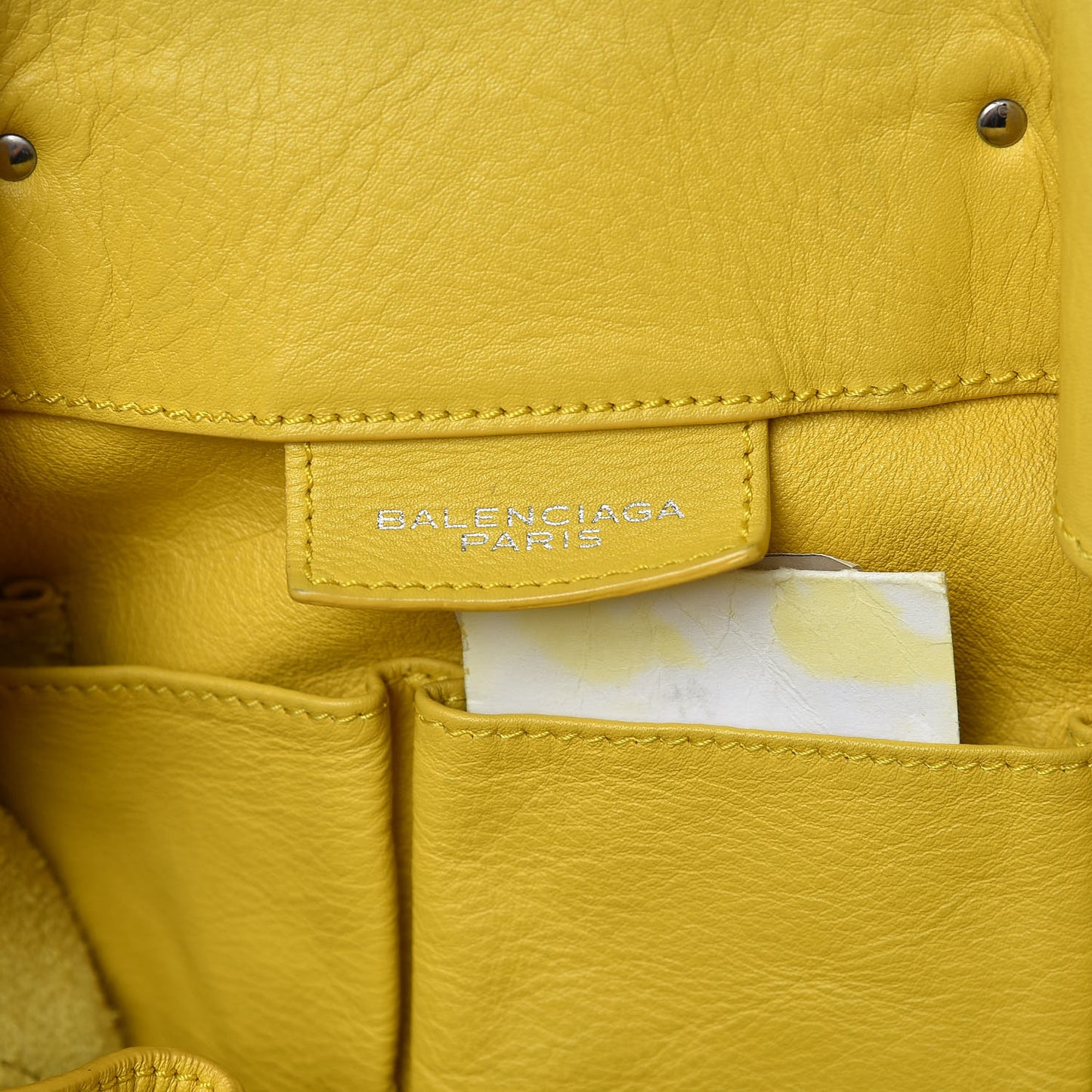 Supple Calfskin Papier Ledger Zip Around Tote Jaune Soleil