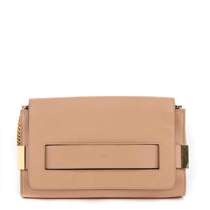 Chloe Nappa Medium Elle Chain Clutch Blush Nude 1 of 7