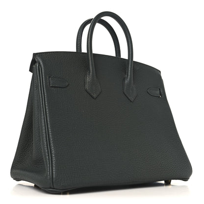Hermes Togo Birkin 25 Vert Fonce 3 of 13