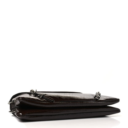 Givenchy Patent Calfskin Small P'tit Voyou Shoulder Bag Ebony Brown 4 of 10