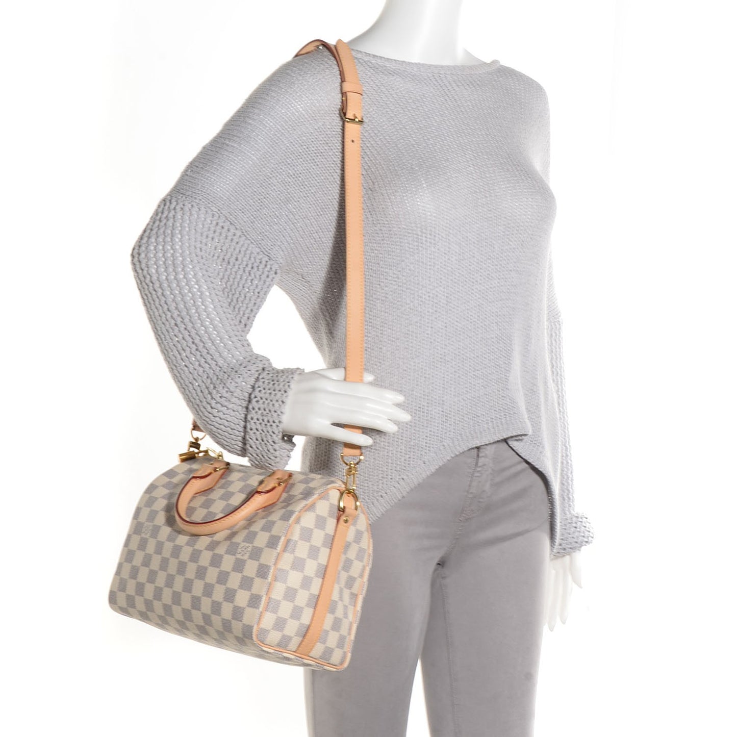 Damier Azur Speedy Bandouliere 25