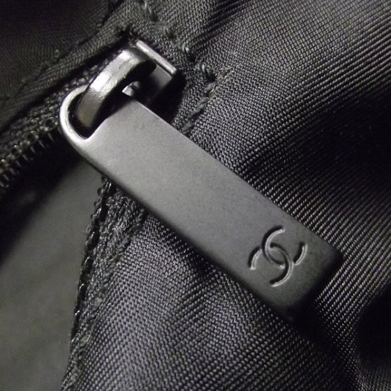 Nylon Large Travel Tote Black