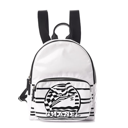 Chanel Vinyl La Pausa Bay Backpack White 1 of 9