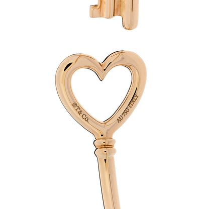 Tiffany 18K Yellow Gold Wire Heart Key Bracelet 3 of 4