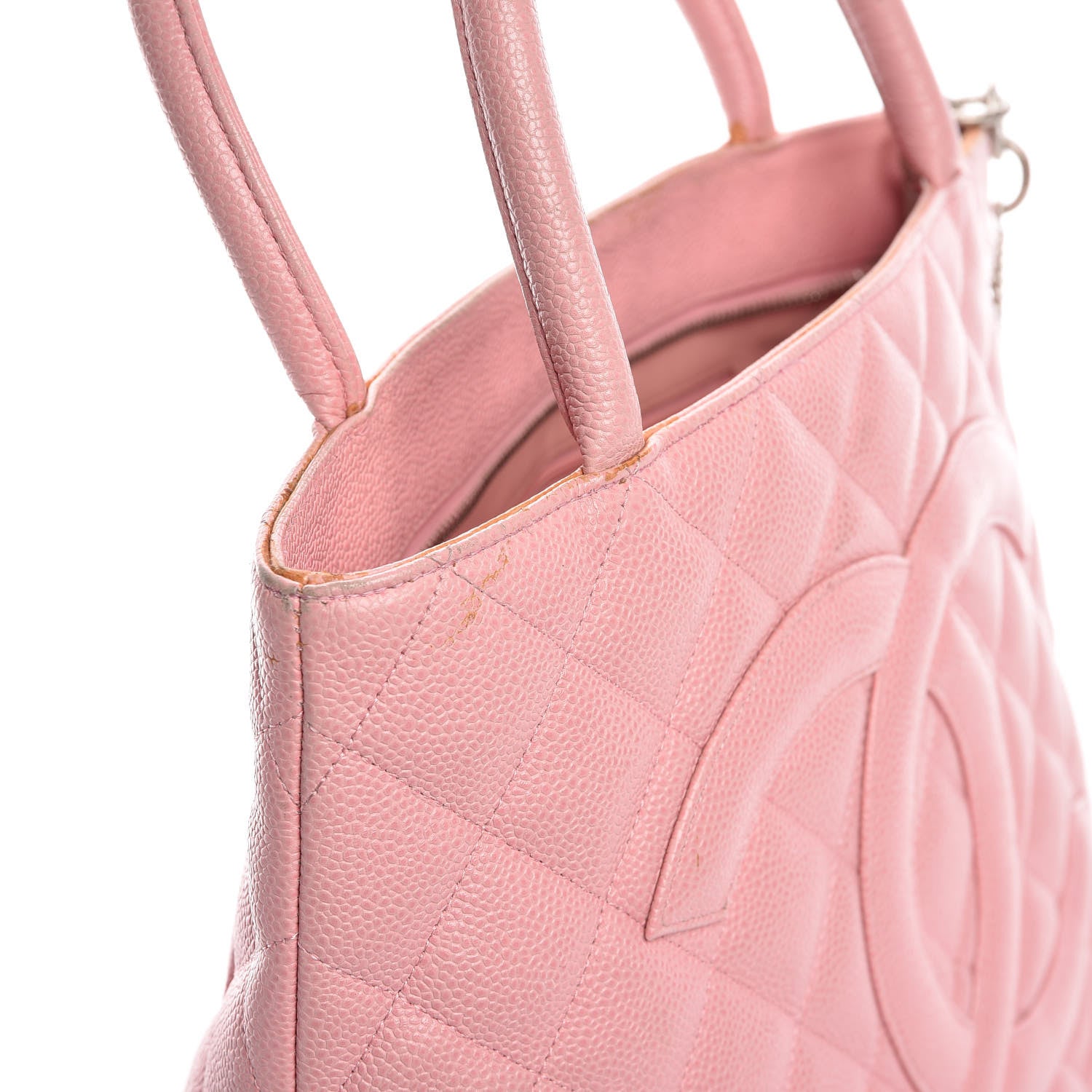 Chanel Caviar Quilted Medallion Tote Light Pink 10 of 20