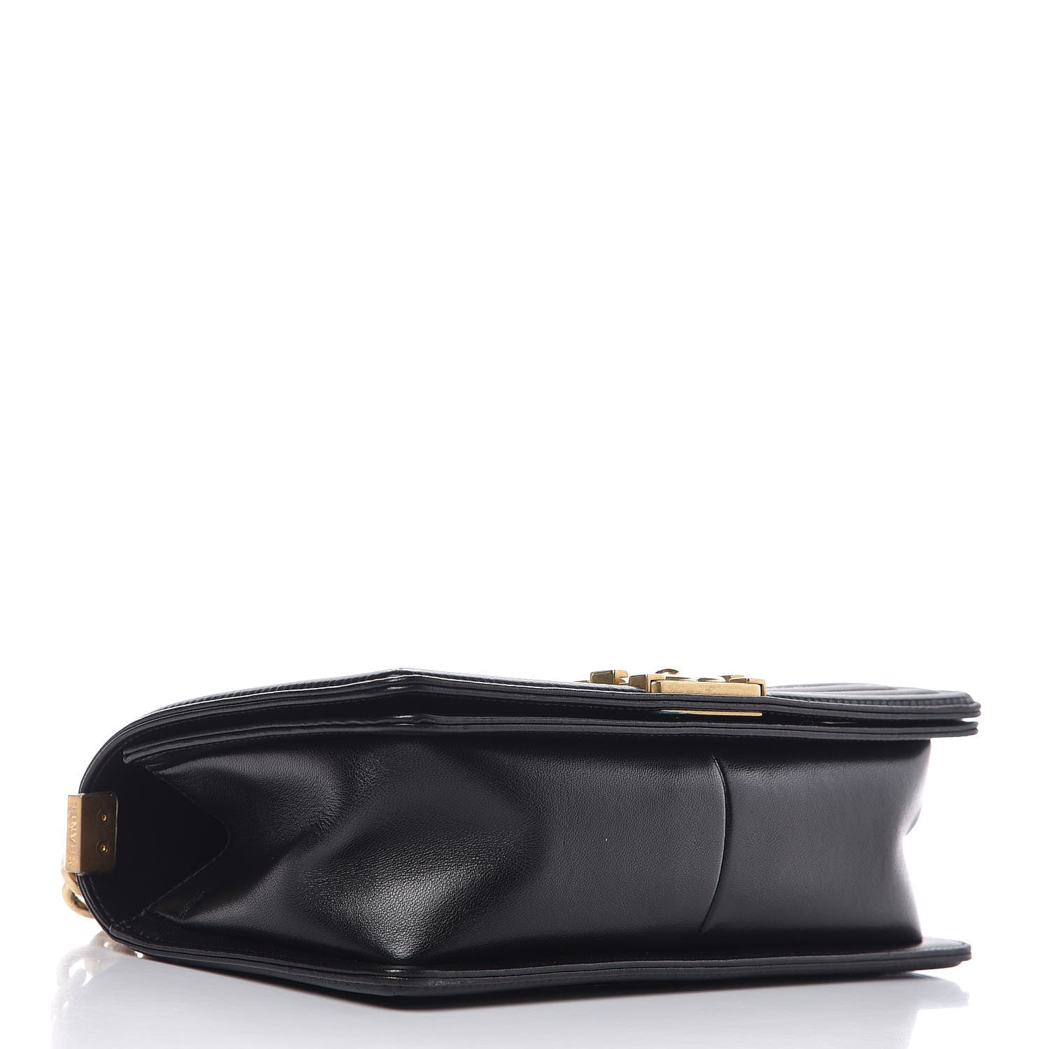 Chanel Fabric Chevron Braided Medium Boy Flap Black White 4 of 7