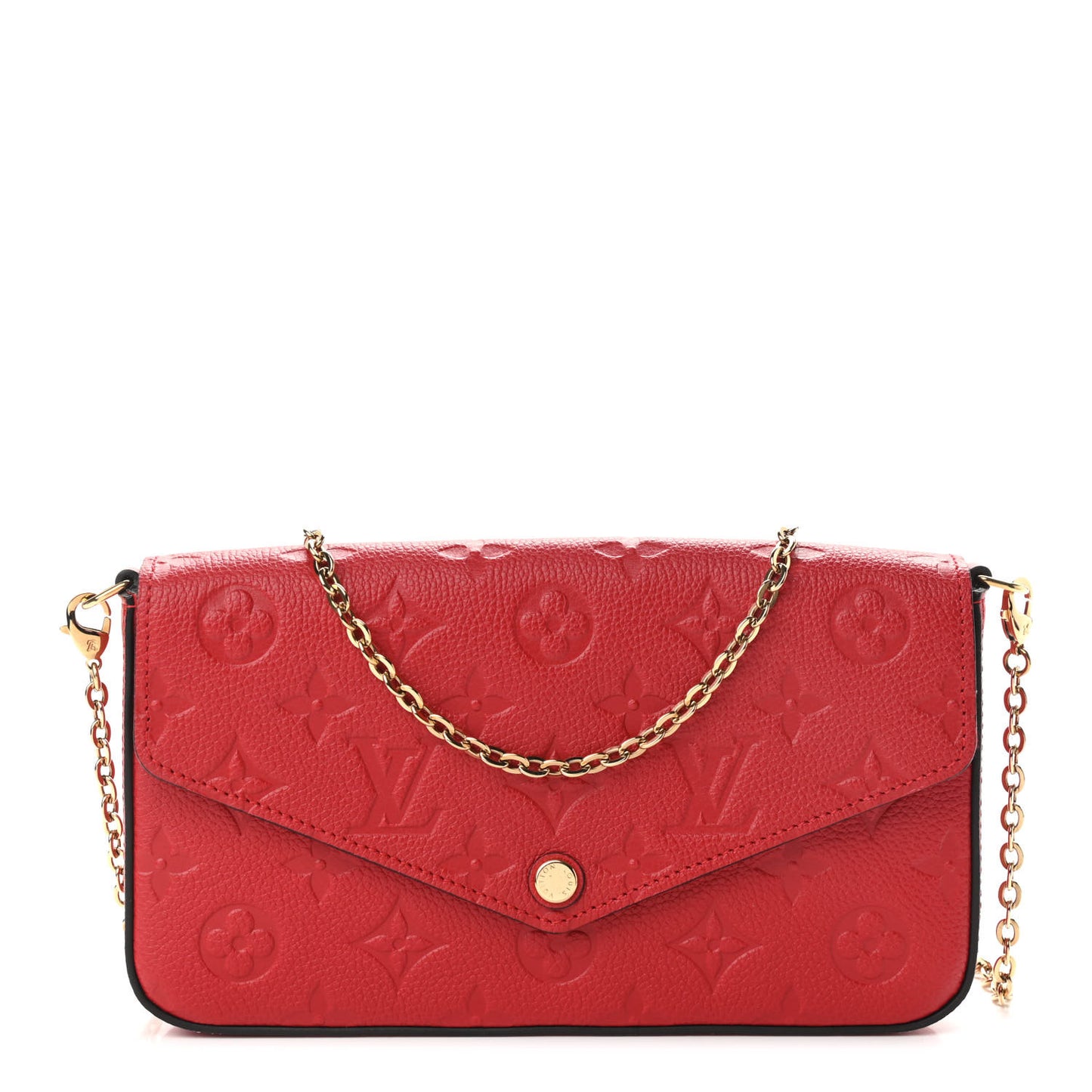 Empreinte Pochette Felicie Chain Wallet Cherry