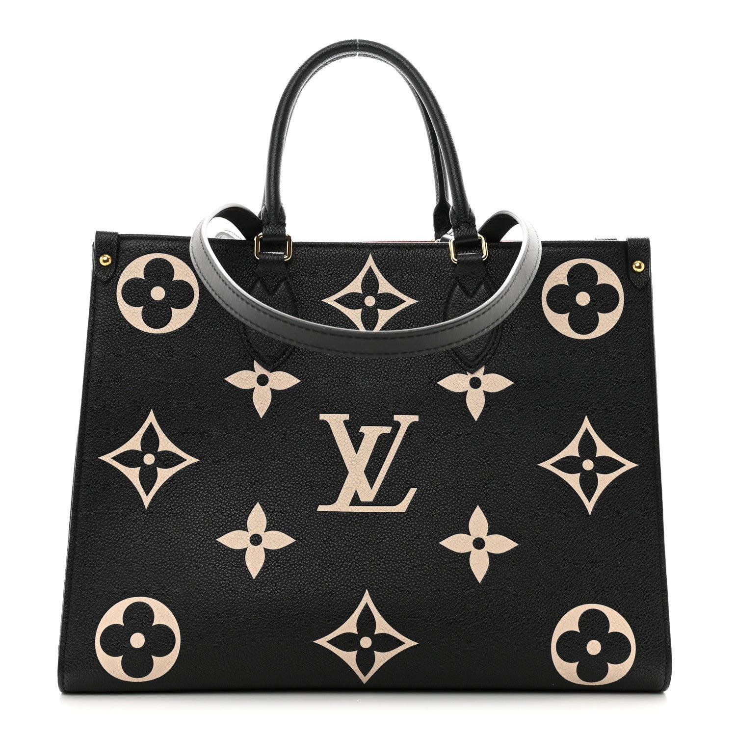 Louis Vuitton Empreinte Monogram Giant Onthego MM Black Beige 1 of 9